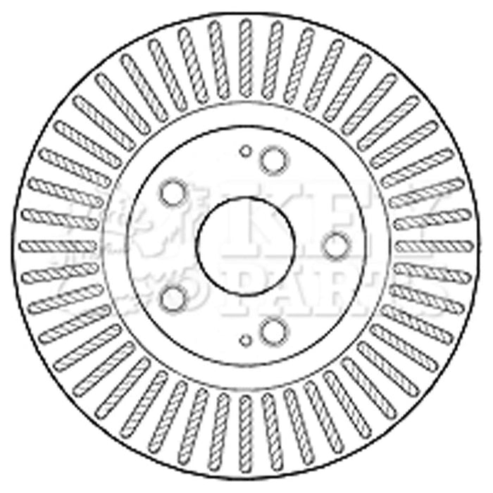 Genuine Key Parts KBD4605 Brake Disc Pair (Front)