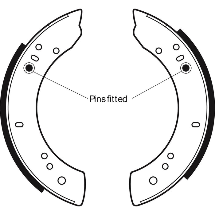 Apec Brake Shoe Rear Fits Land Rover 109 110 Defender Forward Control