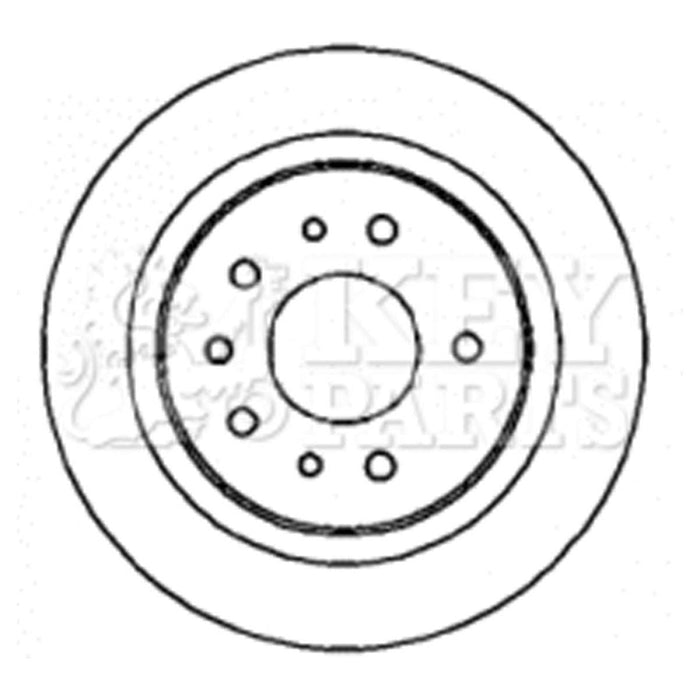 Genuine Key Parts KBD4319 Brake Disc Pair (Rear)