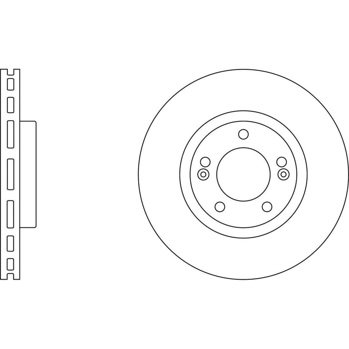 Apec Brake Disc Front Fits Hyundai Santa Fe Trajet