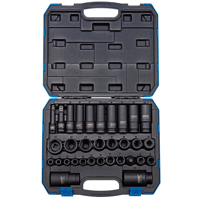 Draper Impact Socket Set, 3/8" & 1/2" Sq. Dr. (32 Piece) 83098 Draper  - Dynamic Drive