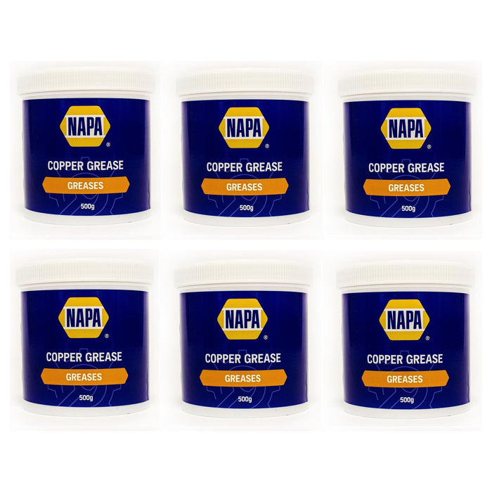 6x NAPA Car Brake Calipers Pads Discs Squeal Anti Seize Copper Grease 500g Tub Napa  - Dynamic Drive