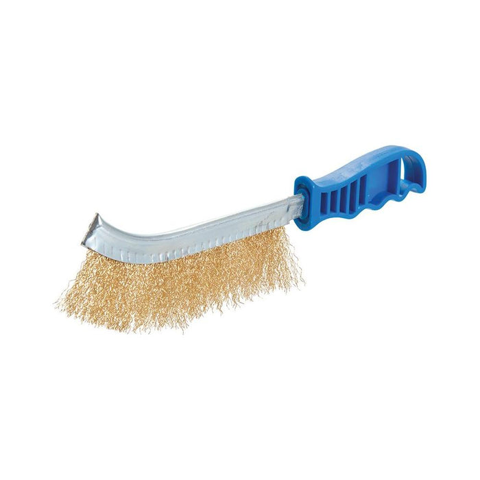 Silverline Brassed Wire Brush Brass Silverline  - Dynamic Drive