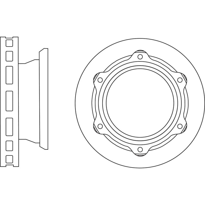 Apec Brake Disc Rear Fits Toyota Dyna