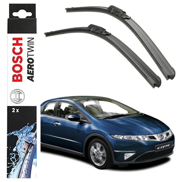 Bosch Aerotwin Front Wiper Blades Set Honda Civic VIII Hatchback 01.06-12.11 A402S