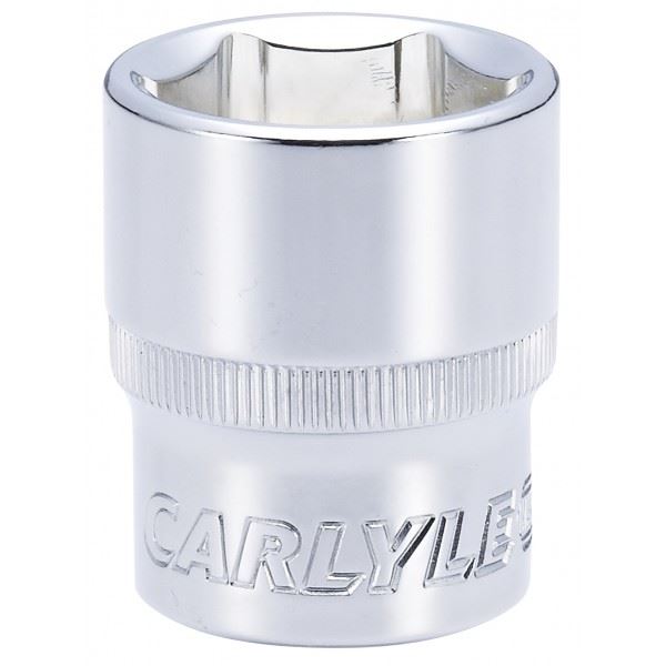 Carlyle Hand Tools Socket - Shallow - Metric Standard - 1/2in. Dr - 23 mm Carlyle Hand Tools  - Dynamic Drive