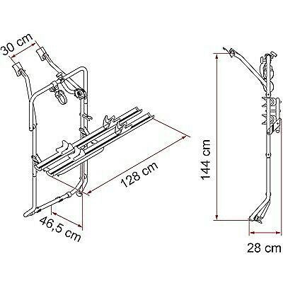 Fiamma Carry Bike VW T5D T6D 2018 Bike Carrier Bicycle Camper Van Fiamma  - Dynamic Drive