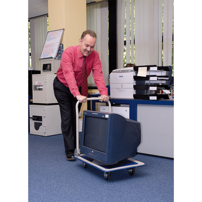 Draper Platform Trolley with Folding Handle, 630 x 480 x 850mm, 150kg 44005 Draper  - Dynamic Drive