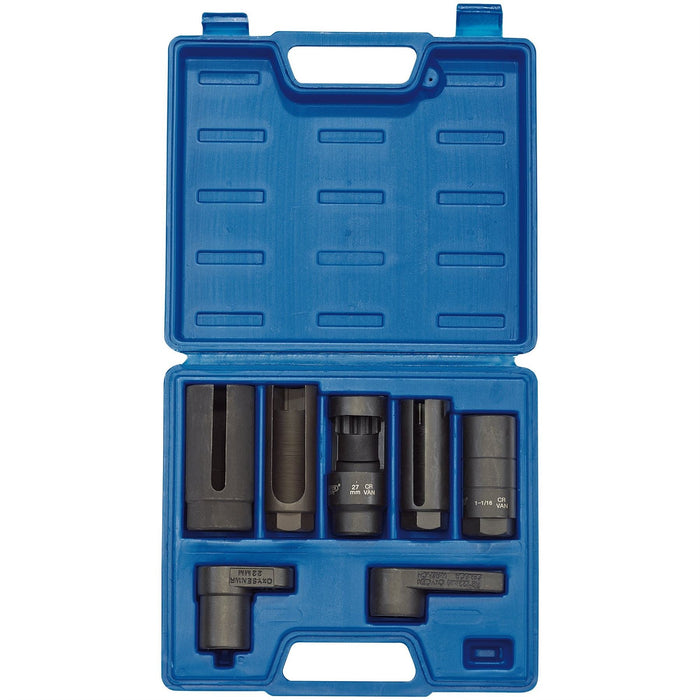 Draper Lambda/Oxygen Sensor Socket Set, 3/8", 1/2" Sq. Dr. (7 Piece) 89765 Draper  - Dynamic Drive