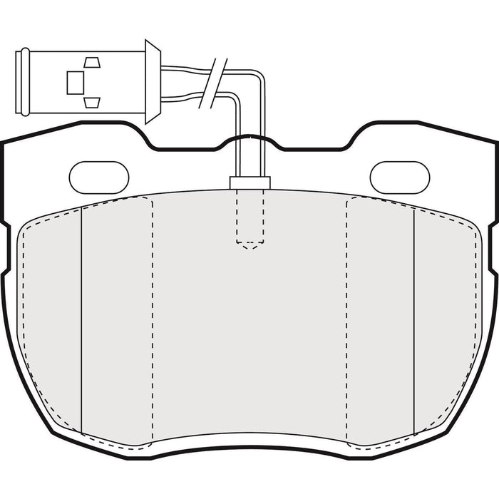 Apec Brake Pads Front Fits Land Rover Defender Discovery Range Lti Fairway