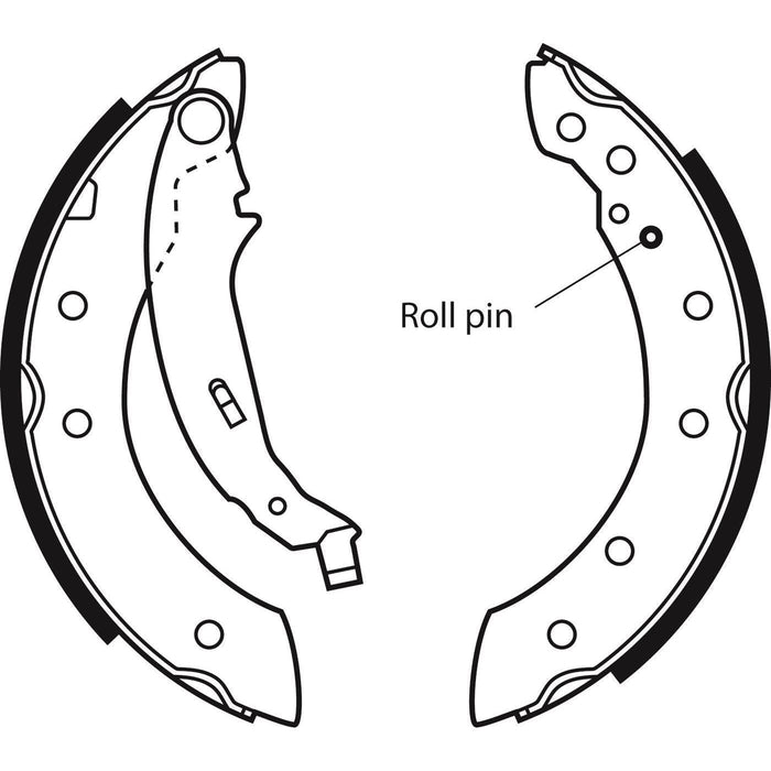 Apec Brake Shoe Rear Fits Citroen Saxo Xsara Dacia Logan Peugeot 106 206 306 Ren