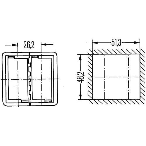 Hella Switch Holder 8HG 716 735-001 Hella  - Dynamic Drive