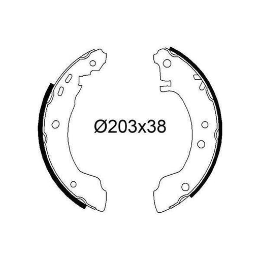 Valeo Drum Brake Shoes 564328 Automotive Part fits Nissan Valeo  - Dynamic Drive