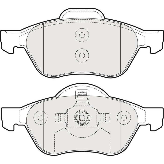 Genuine APEC Front Brake Disc & Pads Set Vented for Renault Twingo