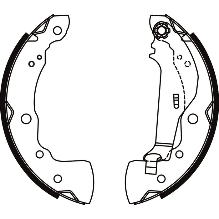 Apec Brake Shoe Rear Fits Nissan Micra