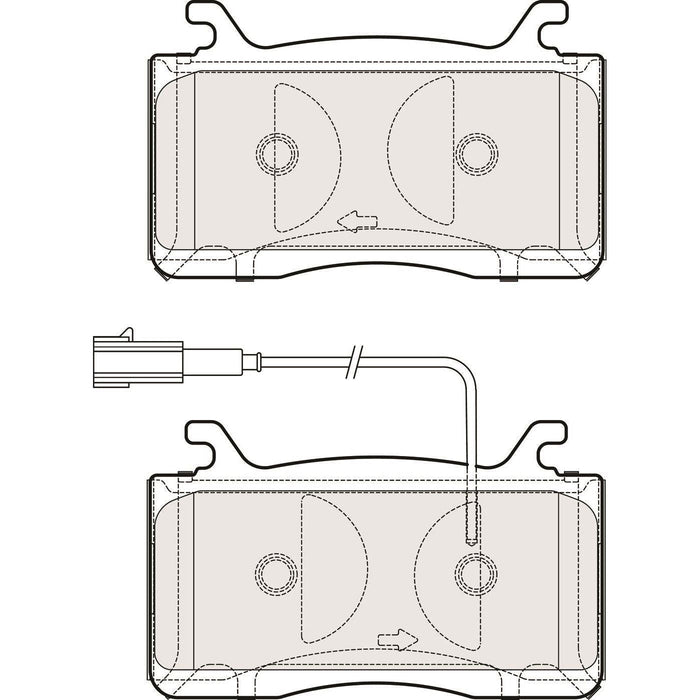 Apec Brake Pads Front Fits Alfa Romeo Giulia Stelvio