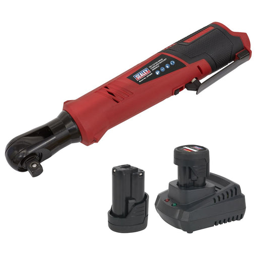 Sealey Cordless Ratchet Wrench Kit 1/2"Sq Drive 12V SV12 Series 2 Batteries Sealey  - Dynamic Drive