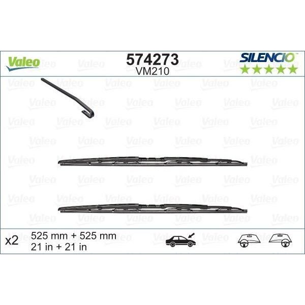 Valeo Wiper Blades Kit 574273 Automotive Part fits Front Land Rover Valeo  - Dynamic Drive