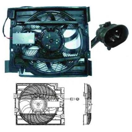 NRF RADIATOR FAN fits BMW 5 64548380781 NRF  - Dynamic Drive