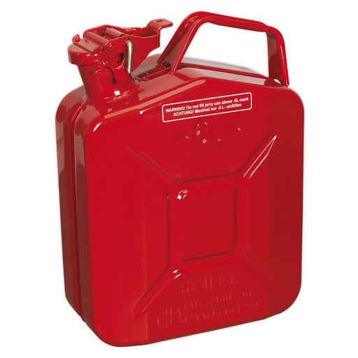 JERRY CAN 5L - RED Sealey  - Dynamic Drive