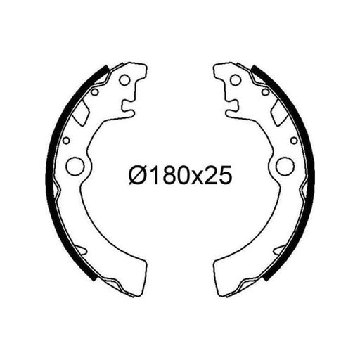 Valeo Drum Brake Shoes 564335 Automotive Part fits Suzuki Valeo  - Dynamic Drive