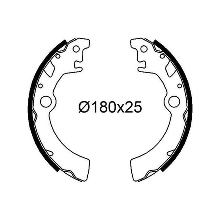 Valeo Drum Brake Shoes 564335 Automotive Part fits Suzuki Valeo  - Dynamic Drive