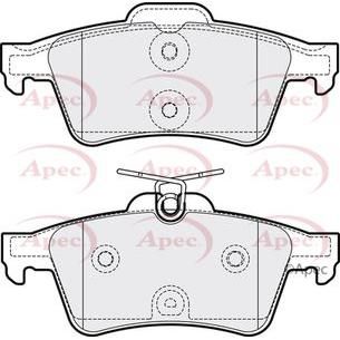 Apec Brake Pads Rear Fits Peugeot 508