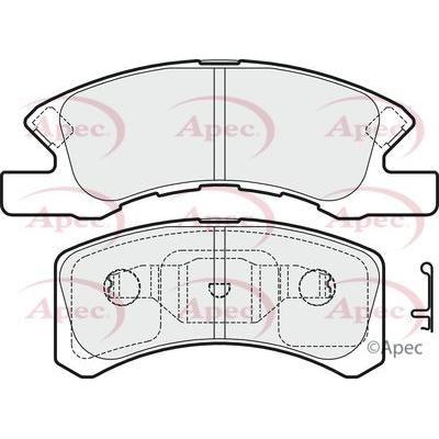 Apec Brake Pads Front Fits Mitsubishi Mirage