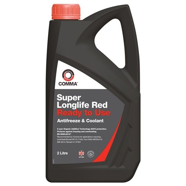 Comma Super Longlife Antifreeze & Coolant - Ready To Use - 2 Litre