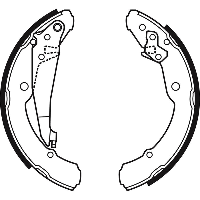 Apec Brake Shoe Rear Fits Seat Inca Skoda Octavia Roomster VW Caddy