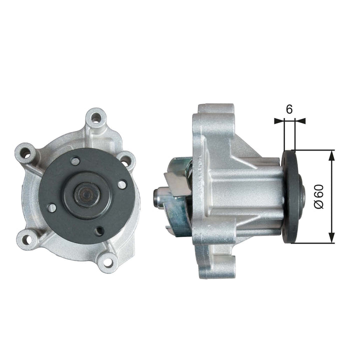 Gates Water Pump fits Mercedes-Benz A A140 - 1.4 - 97-04 WP0134