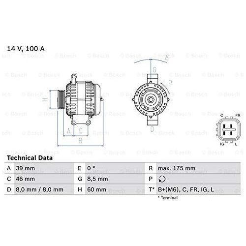 Bosch Reman Alternator 8242 0986082420