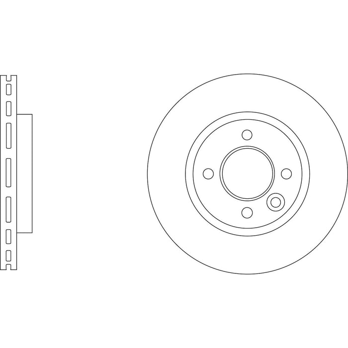 Genuine APEC Front Brake Discs & Pads Set Vented for MG MG 3