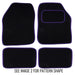 Tailored Purple Trim Carpet Mats fits for Audi A4 06-08 + Clips 2006 2007 2008 Town Parts  - Dynamic Drive