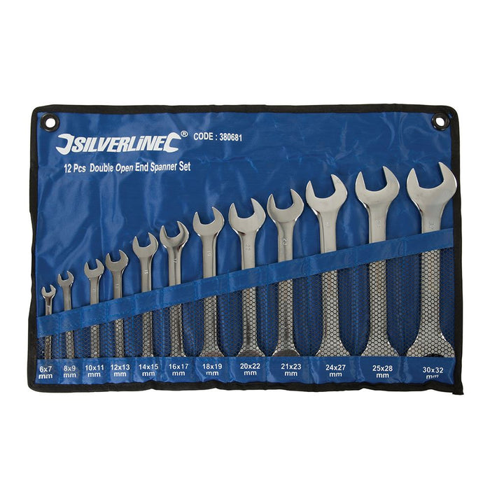 Silverline Open Ended Spanner Set 12pce 6 - 32mm 380681