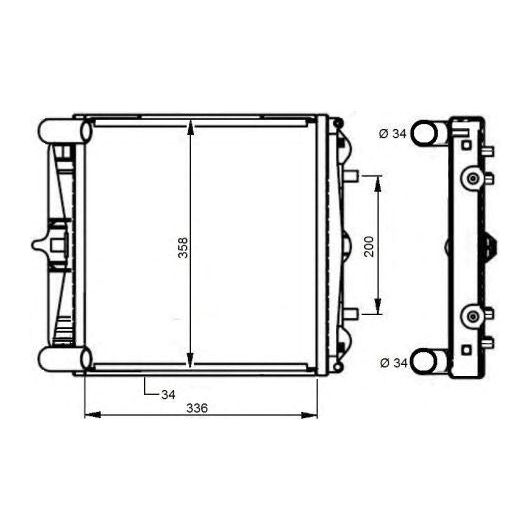 NRF Radiator fits Porsche 911 Boxster NRF  - Dynamic Drive