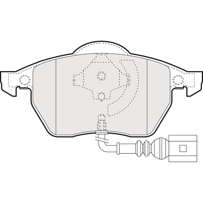 Apec Brake Pads Front Fits Audi A3 S3 Tt Seat Leon Toledo Skoda Octavia VW Beetle