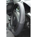 Black Steering Wheel Cover Soft Grip Leather Look Sharan UKB4C  - Dynamic Drive