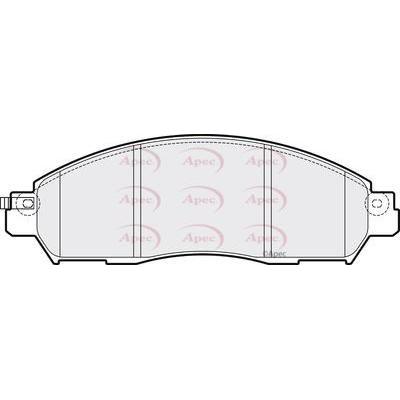 Apec Brake Pads Front Fits Nissan Leaf Navara Np300