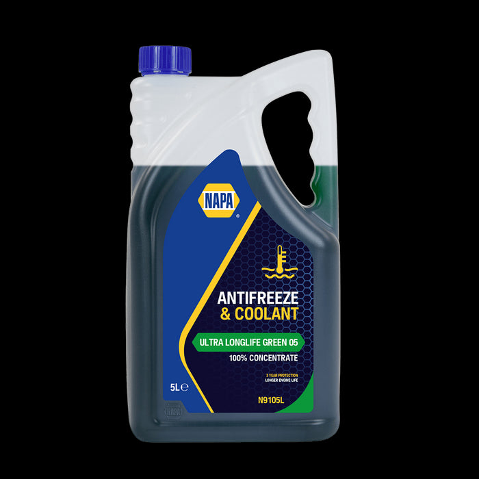 NAPA Green Antifreeze & Coolant Concentrate 5L Extra Long Life 5 Litre