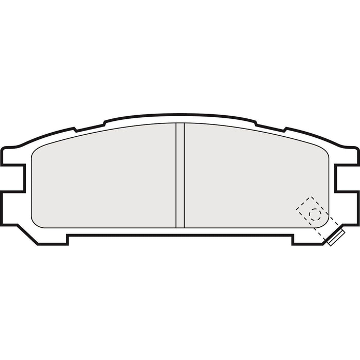 Apec Brake Pads Rear Fits Subaru Impreza Legacy Svx