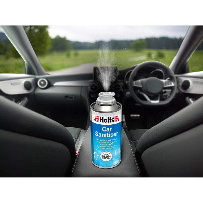 Holts Car Sanitiser Cleaner Air Con Bomb Fresh Purifier Kills Viruses 150ml Holts  - Dynamic Drive