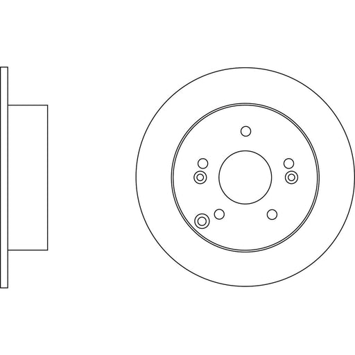 Genuine APEC Rear Brake Discs & Pads Set Solid for Kia Carens Apec  - Dynamic Drive