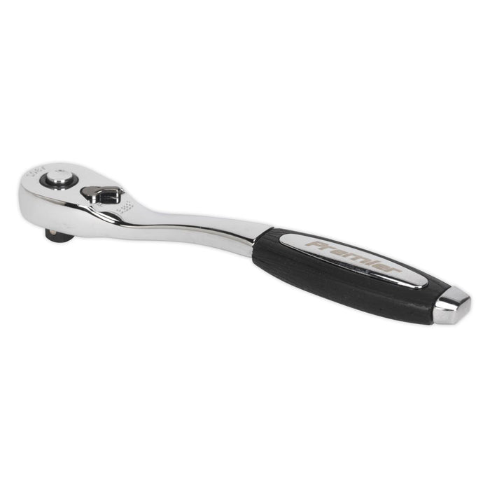 Sealey Ratchet Wrench 1/4"Sq Drive Offset Pear-Head with Flip Reverse AK8973 Sealey  - Dynamic Drive