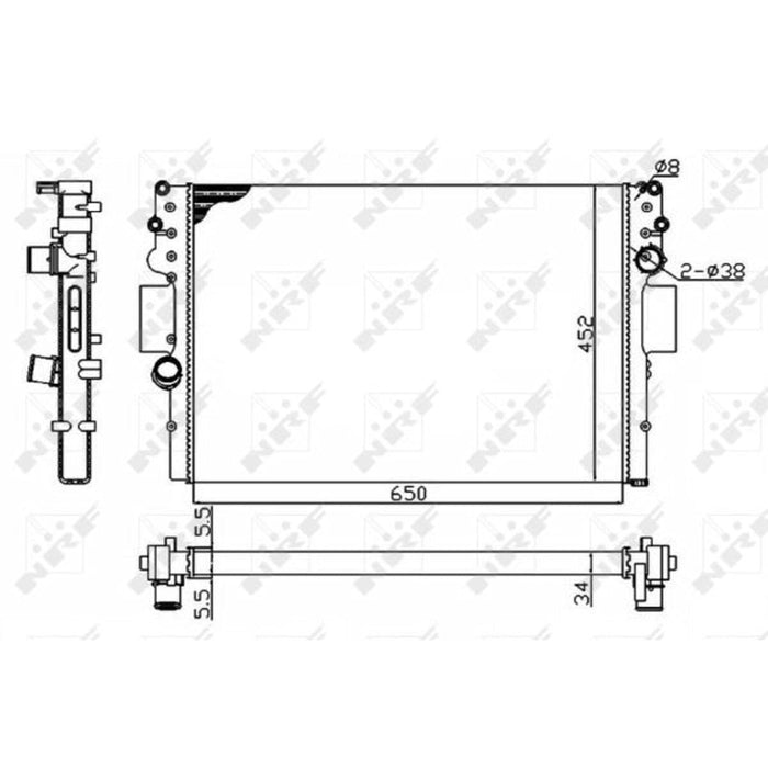 NRF Radiator 53614A NRF  - Dynamic Drive