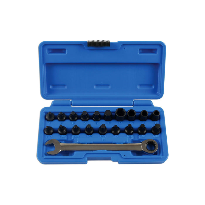 Laser Low Profile Bit Set 1/4"D 20pc 5914 Laser Tools  - Dynamic Drive