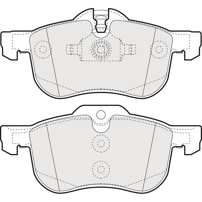 Genuine APEC Front Brake Discs & Pads Set Vented for MG MG 6