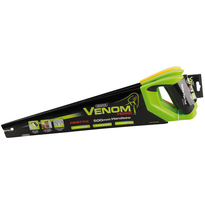 Draper Venom Double Ground Handsaws, 500mm (Pack of 3) 17693 Draper  - Dynamic Drive