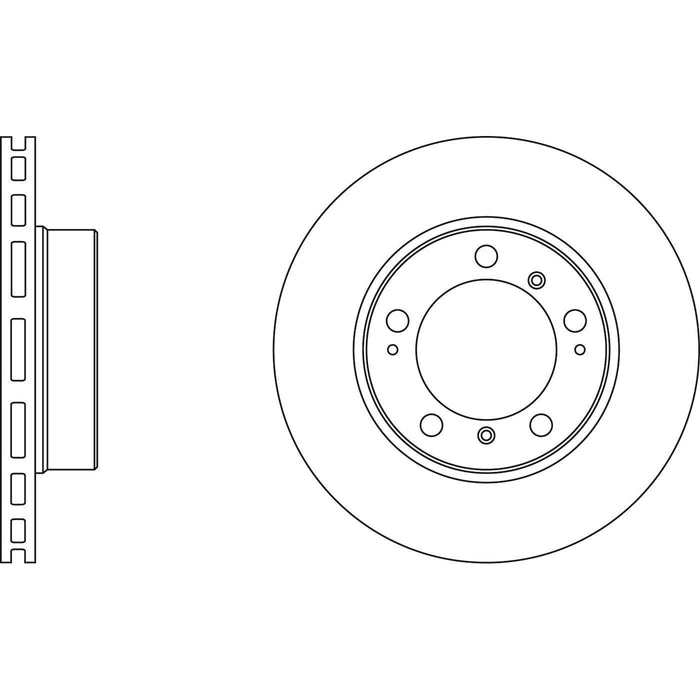 Apec Brake Disc Front Fits Porsche Boxster Cayman Drilled Version Dsk3059/Dsk306