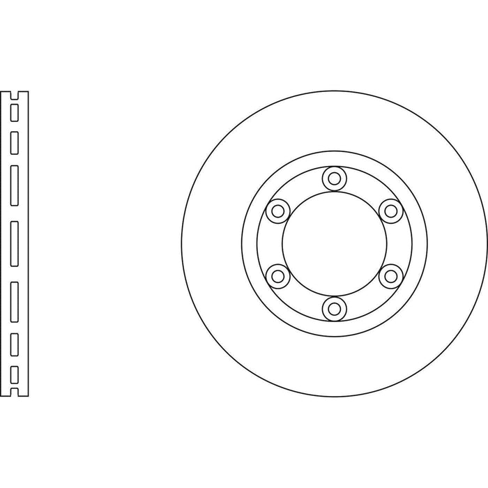 Apec Brake Disc Front Fits Mazda B2500